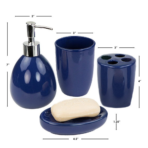 Wayfair Basics® 4 Piece Bathroom Accessory Set & Reviews Wayfair